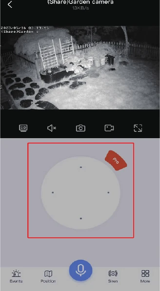 Rozhraní ovládání PTZ