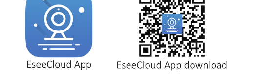 EseeCloud-app-ikon og download-QR-kode