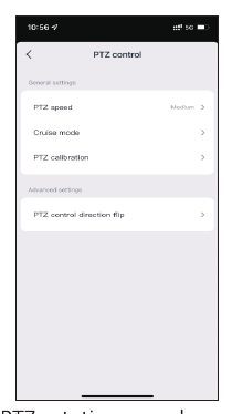 Indstillinger for PTZ-styring