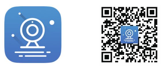 Ikona aplikace EseeCloud a QR kód ke stažení